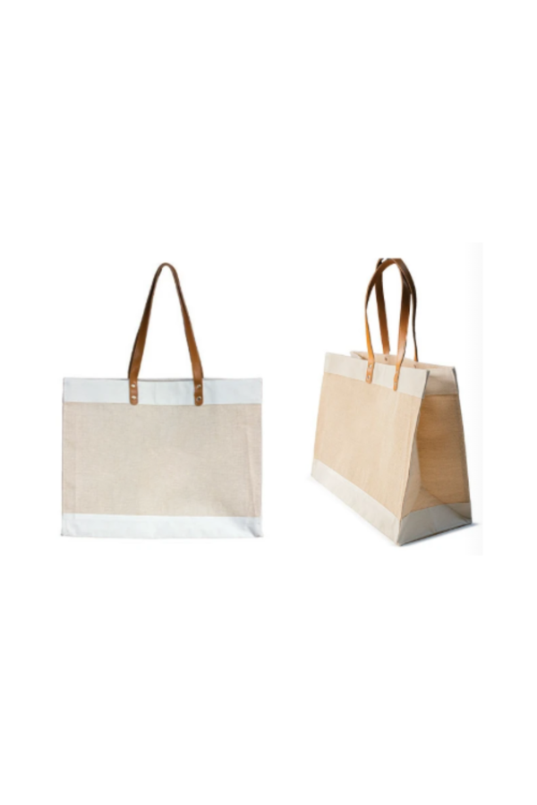 Juco Canvas Bag with Leather strap